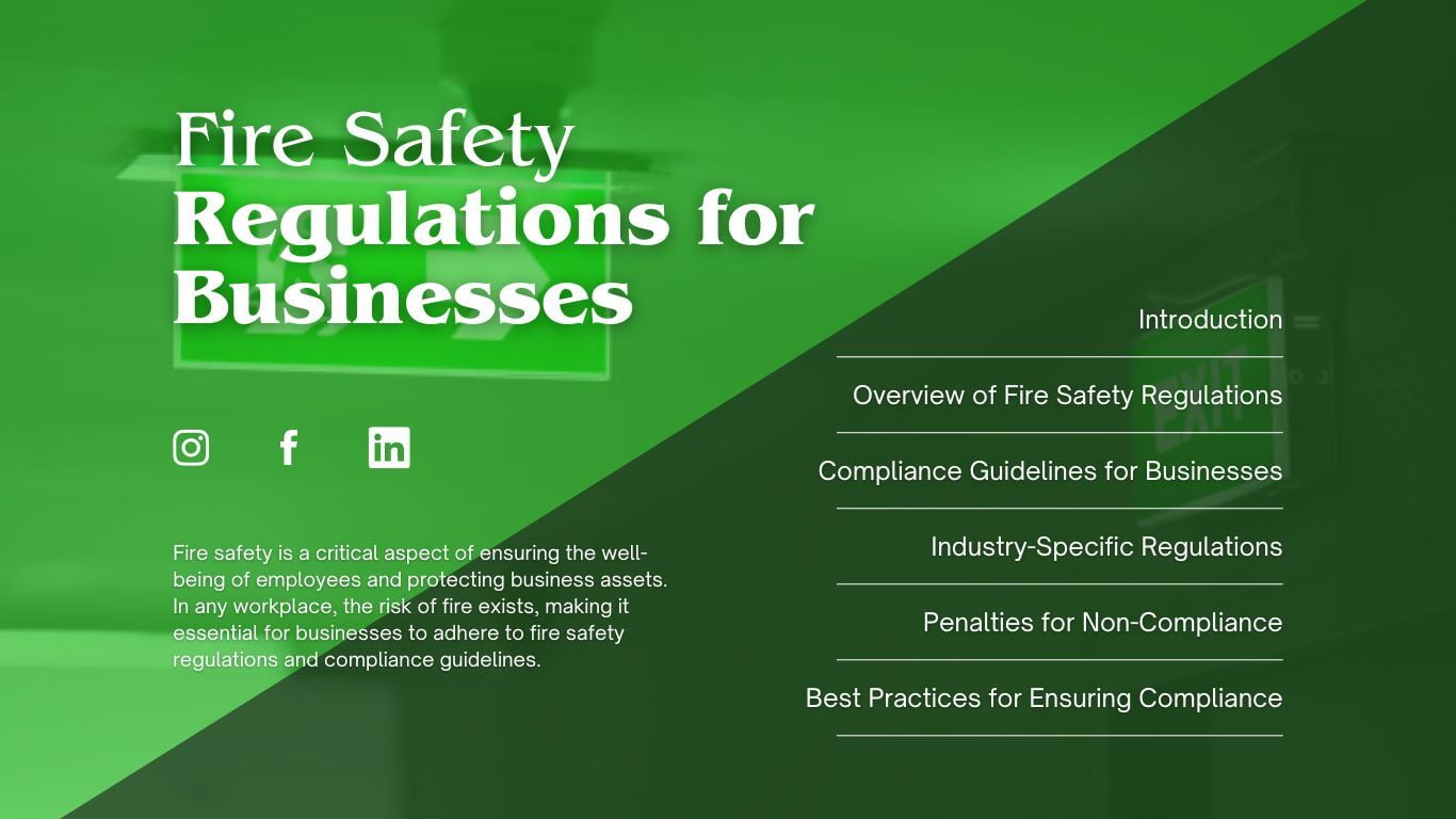 Fire Safety Regulations and Compliance Guidelines for Businesses